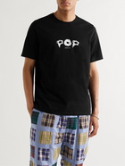 Pop Trading Company - Logo-Print Cotton-Jersey T-Shirt - Black