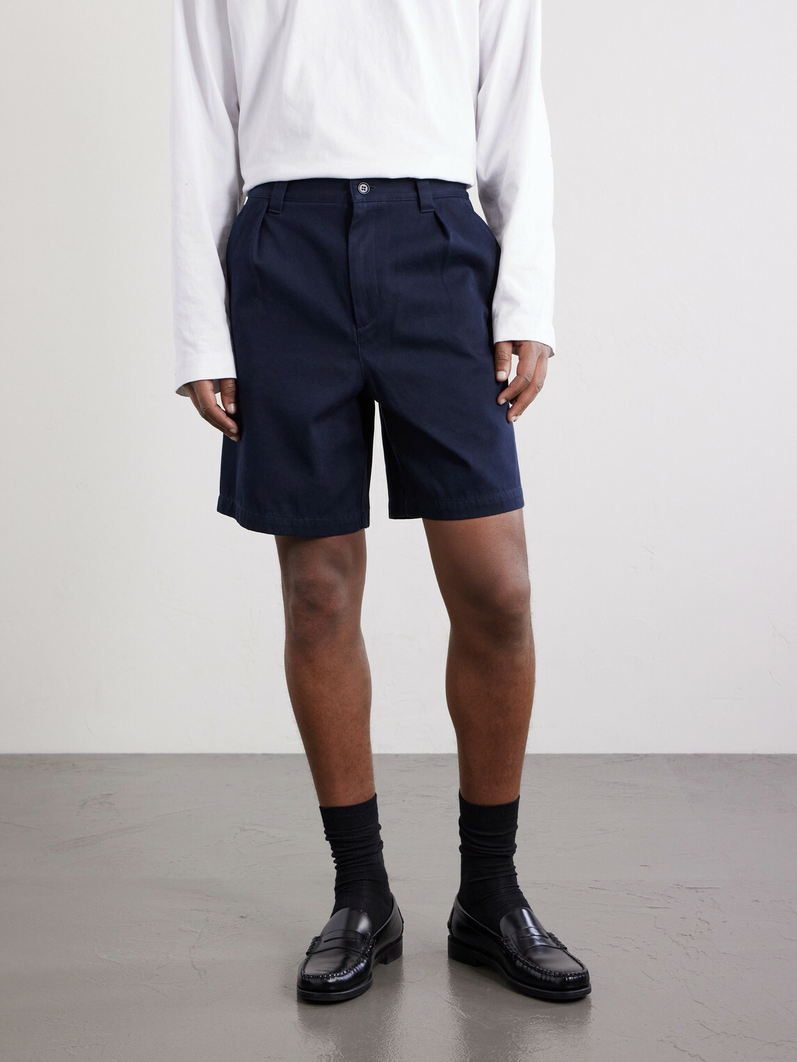A.P.C. - Otis Straight-Leg Cotton Shorts - Blue