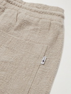 NN07 - Jerry Straight-Leg Linen-Gauze Drawstring Shorts - Neutrals