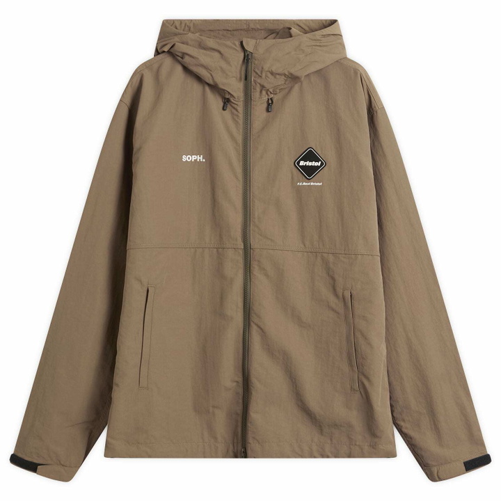 Photo: F.C. Real Bristol Men's Nylon Hooded Jacket in Mocha