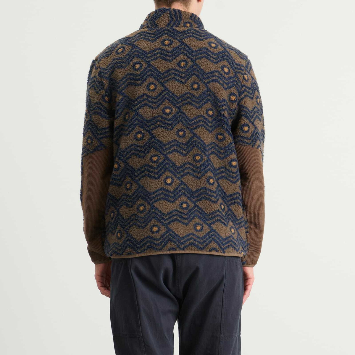 KAVU Men's Wayside Fleece Jacket in Walnut Mountain