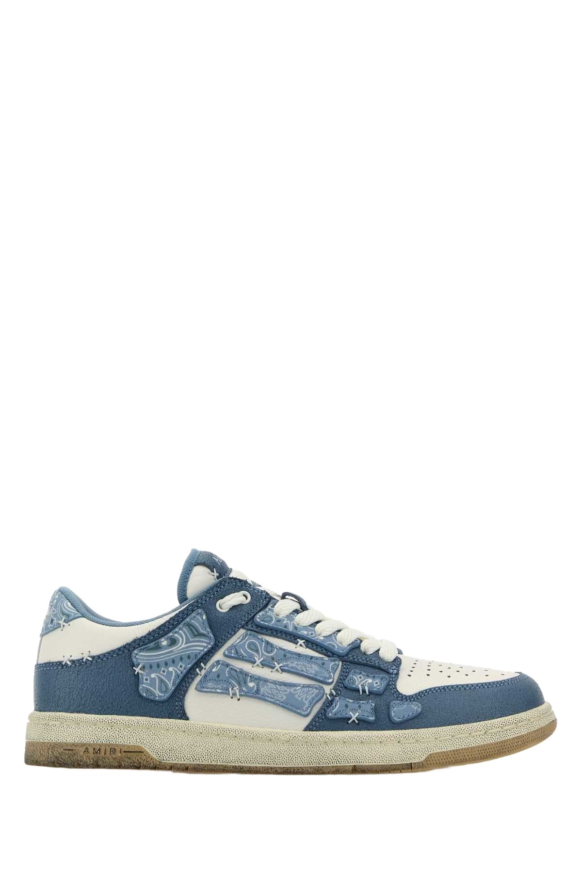 himaariページ◎ AMIRI - Leather-Trimmed Paisley-Print Canvas High-Top