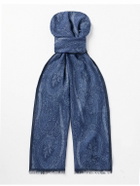 Etro - Paisley-Print Fringed Modal and Cashmere-Blend Scarf