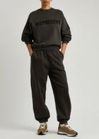 Represent Owners Club Logo Cotton Sweatshirt Chocolate