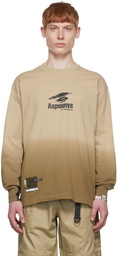 AAPE by A Bathing Ape Beige Cotton Long Sleeve T-Shirt