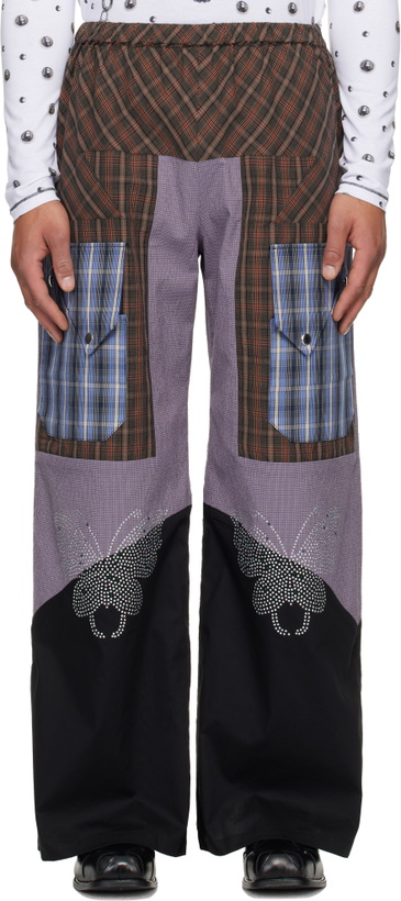 Photo: Chopova Lowena Multicolor Tartan Vega Trousers
