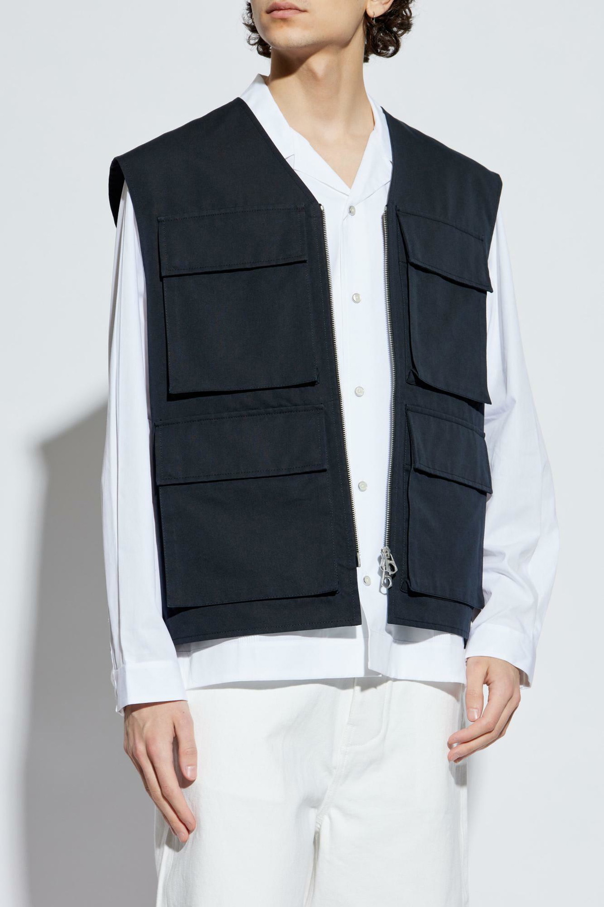 Jil Sander Vest With Silk Finish Jil Sander
