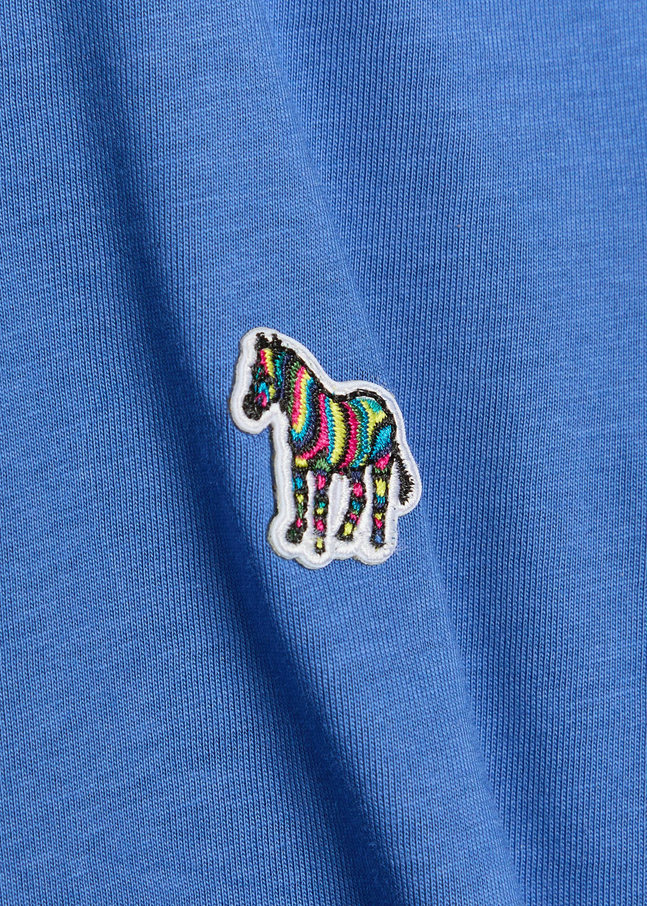 PS Paul Smith Appliquéd Cotton T-shirt Blue