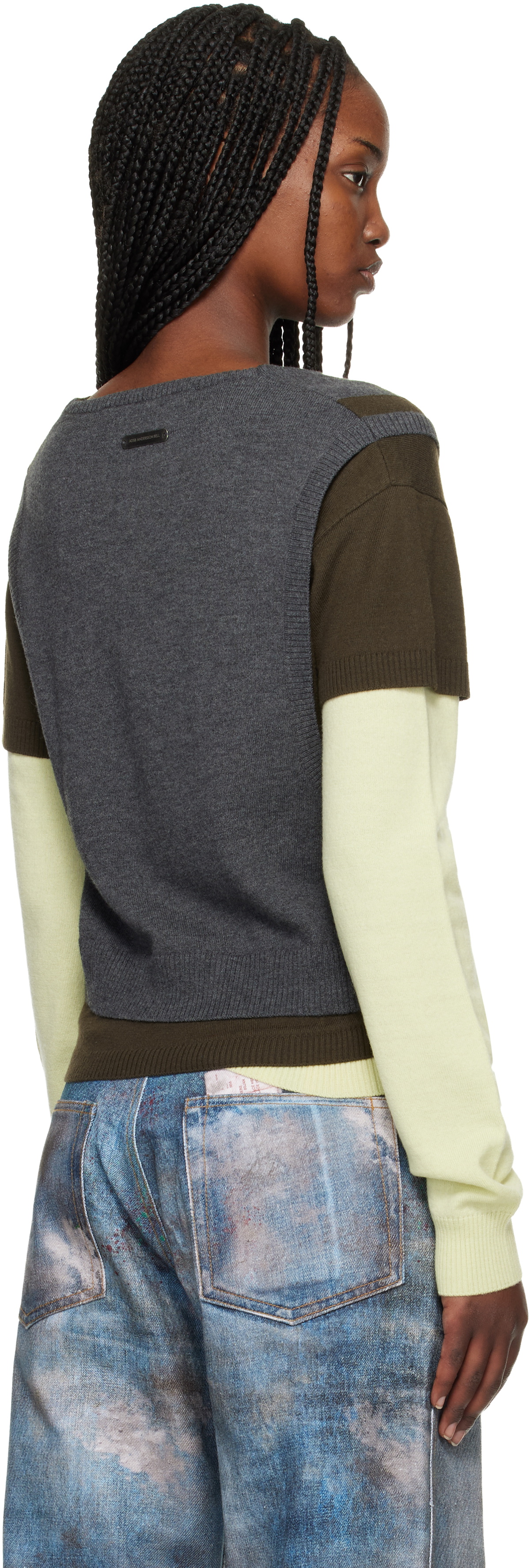 Andersson Bell Multicolor Tres Over Layered Sweater