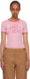 Brain Dead Pink Worldwide T-Shirt