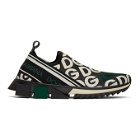 Dolce and Gabbana Black DG Mania Sorrento Slip-On Sneakers