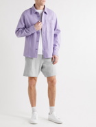Mr P. - Wool and Cashmere-Blend Drawstring Shorts - Gray