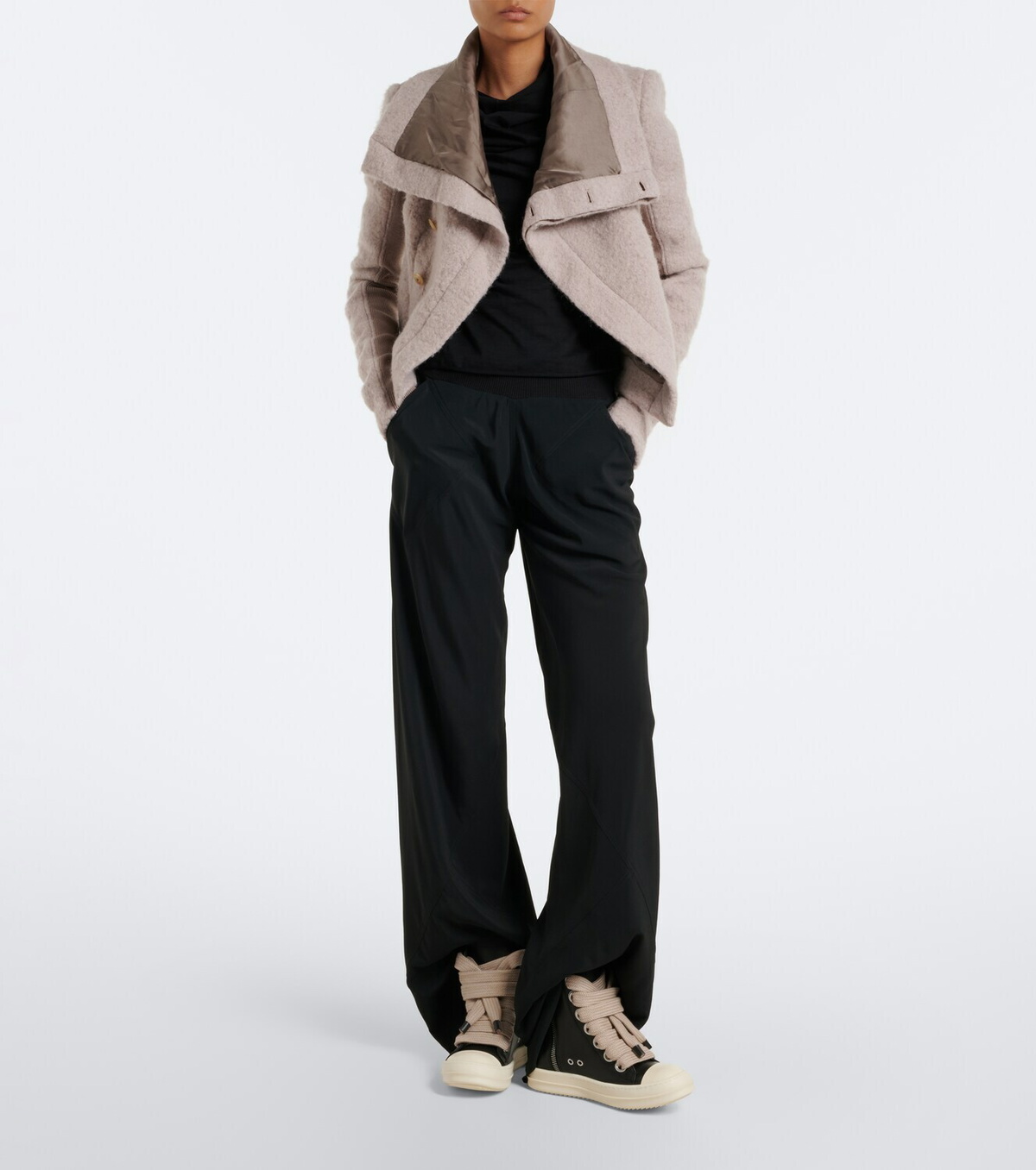 Rick Owens Jumbolace leather sneakers