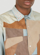 Patchwork Shirt in Blue