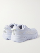 HOKA ONE ONE - Bondi 7 Rubber-Trimmed Mesh Running Sneakers - White