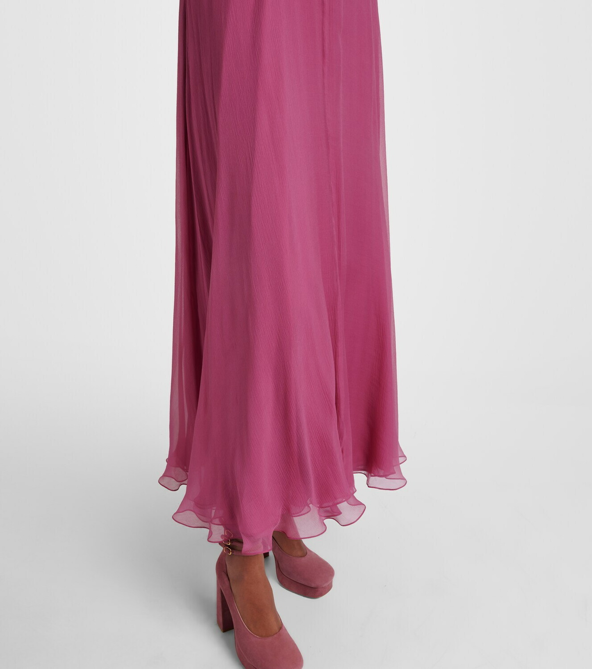 Chloé Lace-trimmed silk muslin maxi dress