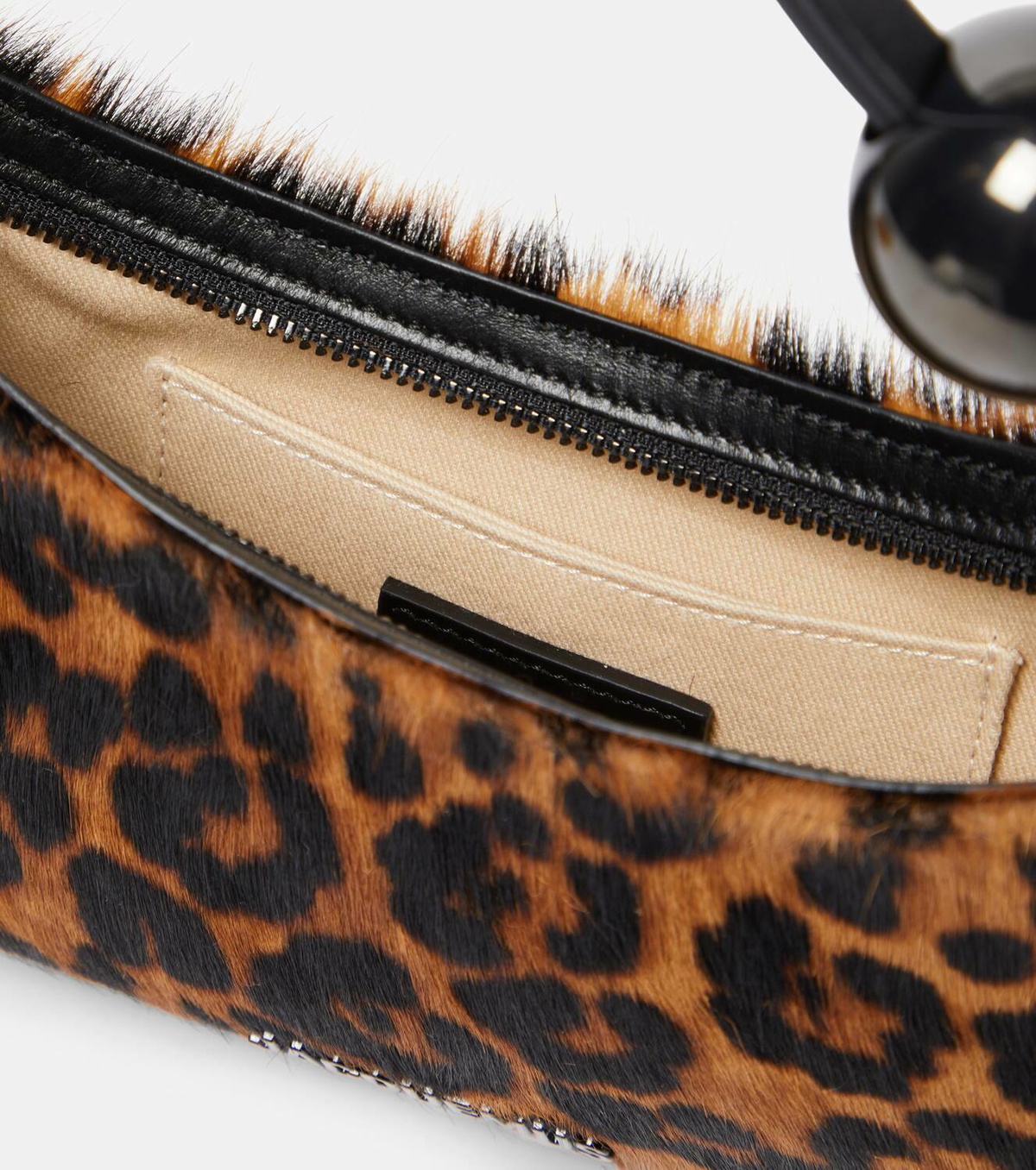 Jacquemus Le Bisou Perle leopard-print shoulder bag
