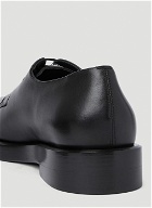 Versace - Square Toe Derby Shoes in Black