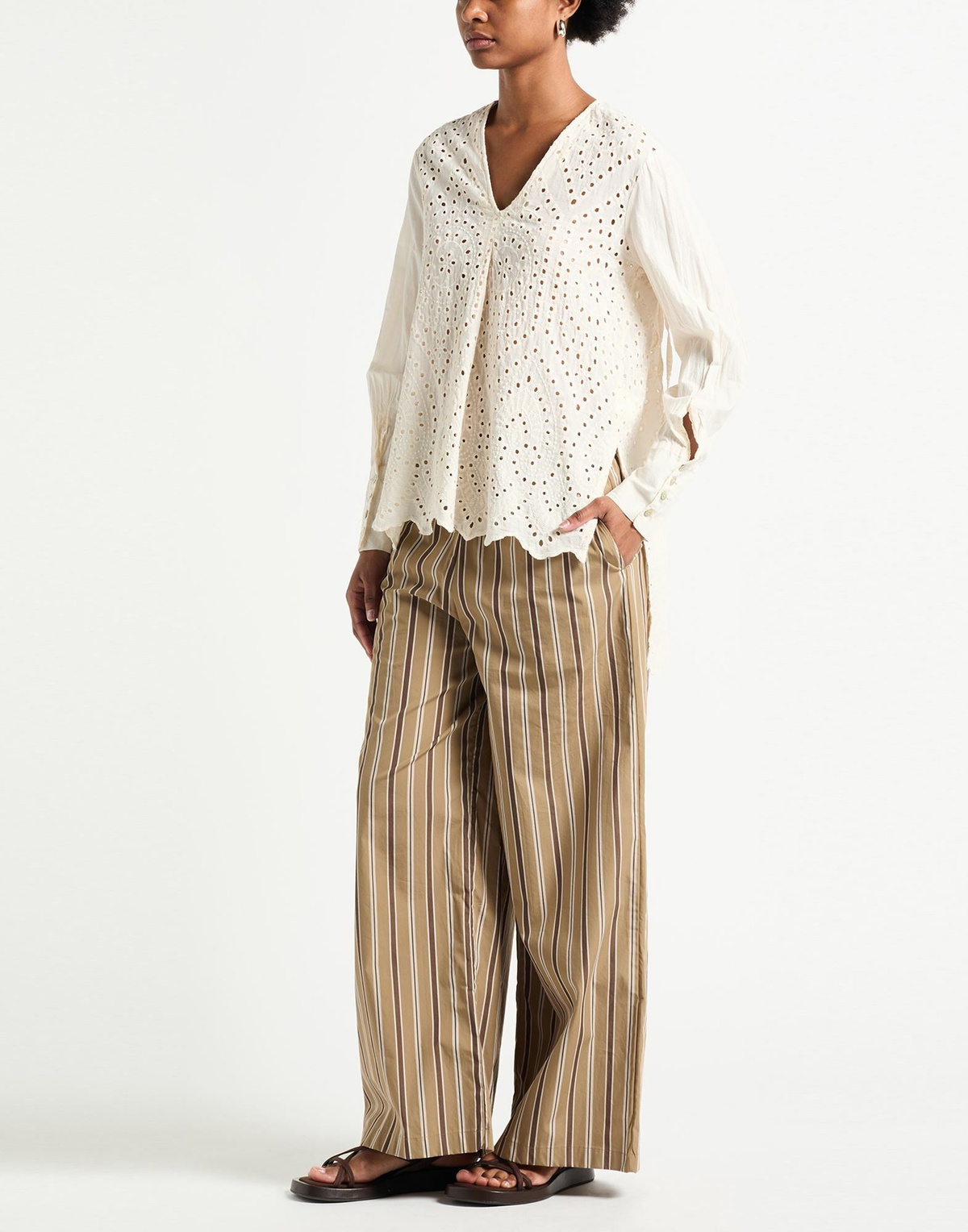 Alessia Santi Womens Top Cream