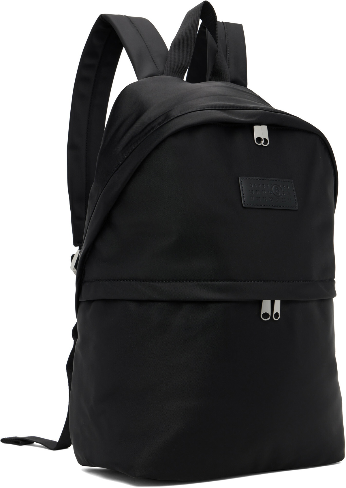 MM6 Maison Margiela Black Nylon Backpack