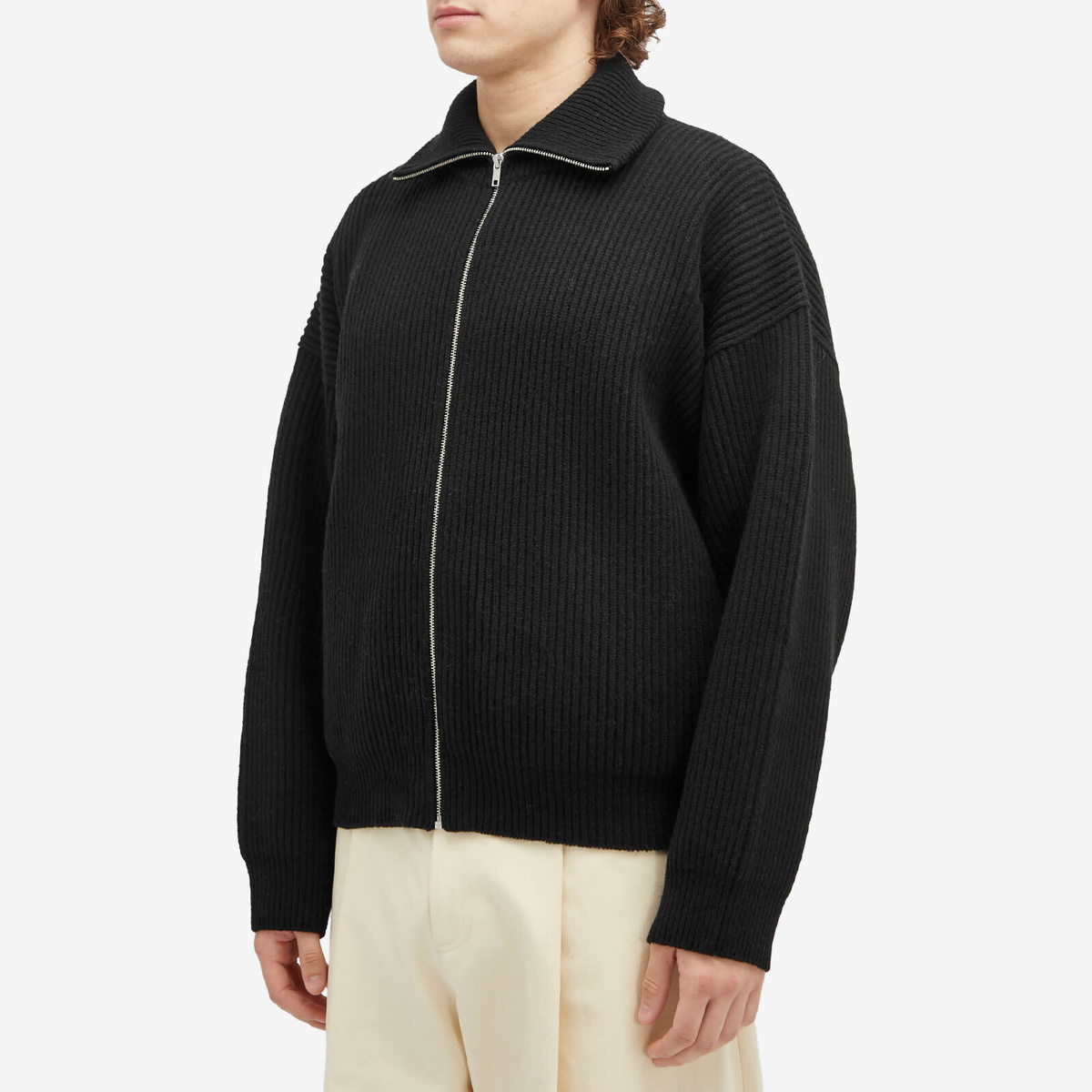 66° North Men's Vonarstraeti Zip Cardigan in Black 66° North