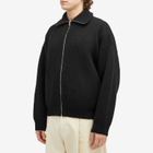 66° North Men's Vonarstraeti Zip Cardigan in Black