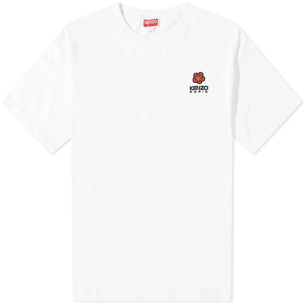 KENZO シャツ BOKE FLOWER' CREST トップス メンズ ロゴ Kenzo Paris Men's Boke Flower Crest T-Shirt in White Kenzo