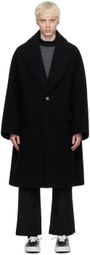 Fumito Ganryu Black Chesterfield Coat