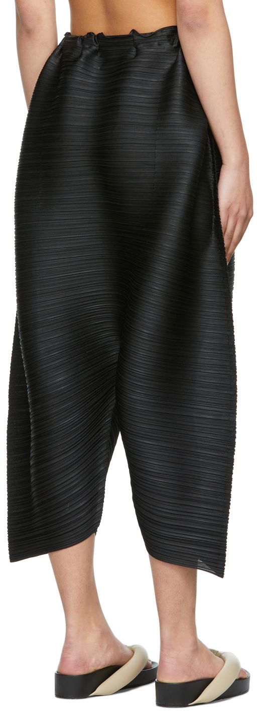 Pleats Please Issey Miyake Black Swing Trousers Pleats Please 