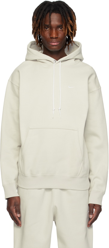 Photo: Nike Beige Solo Swoosh Hoodie