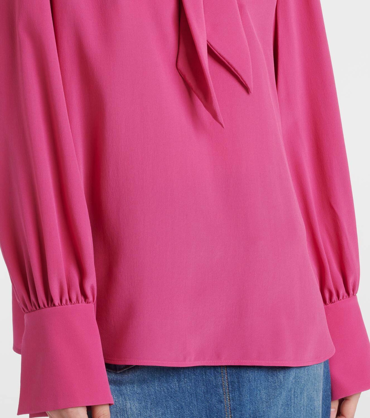 Chloé Tie-neck silk crêpe de chine blouse