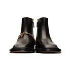 Versace Black Charm Zip-Up Boots