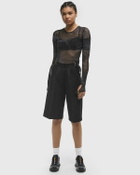 Daily Paper Floral mesh top Black Womens Longsleefe