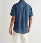 J.Press - Irving Button-Down Collar Linen-Chambray Shirt - Blue