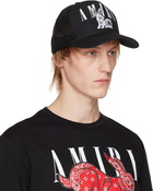 AMIRI Black Bandana Rabbit Trucker Cap