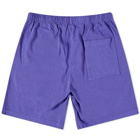 Sporty & Rich Beverly Hills Gym Short in Purple/White
