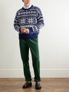 Polo Ralph Lauren - Fair Isle Wool-Blend Jacquard Sweater - Blue