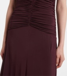 Tove Avita ruched jersey maxi dress
