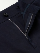 Burberry - Straight-Leg Cotton-Twill Trousers - Blue