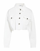 Jijil Womens Denim outerwear in Ivory
