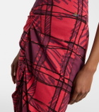 Vivienne Westwood Long Monday checked cotton polo dress