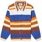 YMC Men's Rat Pack Stripe Cardigan in Multi