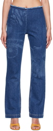 Paloma Wool Blue Folie Straight-Leg Jeans