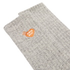 Human Made Men's Pile Heart Socks in Gray