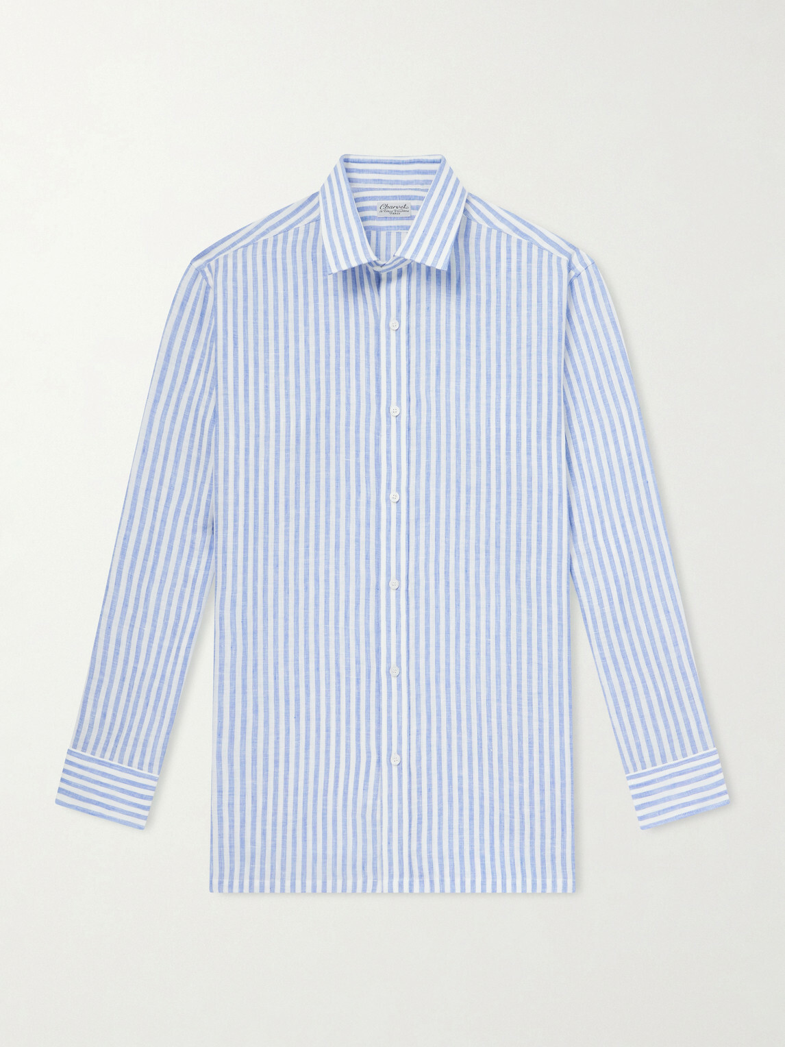 Charvet - Striped Linen Shirt - Blue