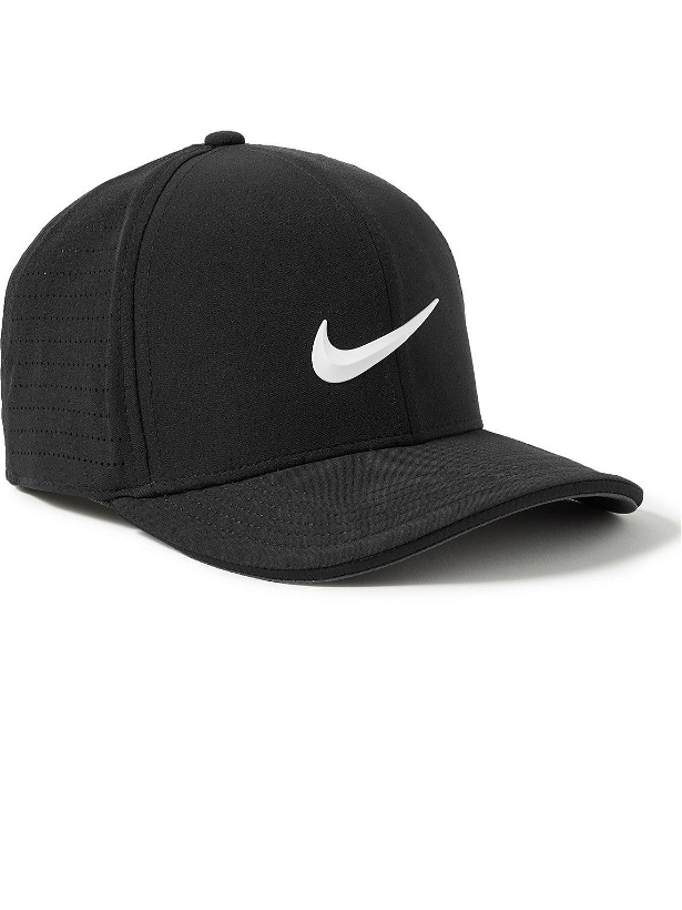 Photo: Nike Golf - AeroBill Classic99 Perforated Dri-FIT ADV Golf Cap - Black