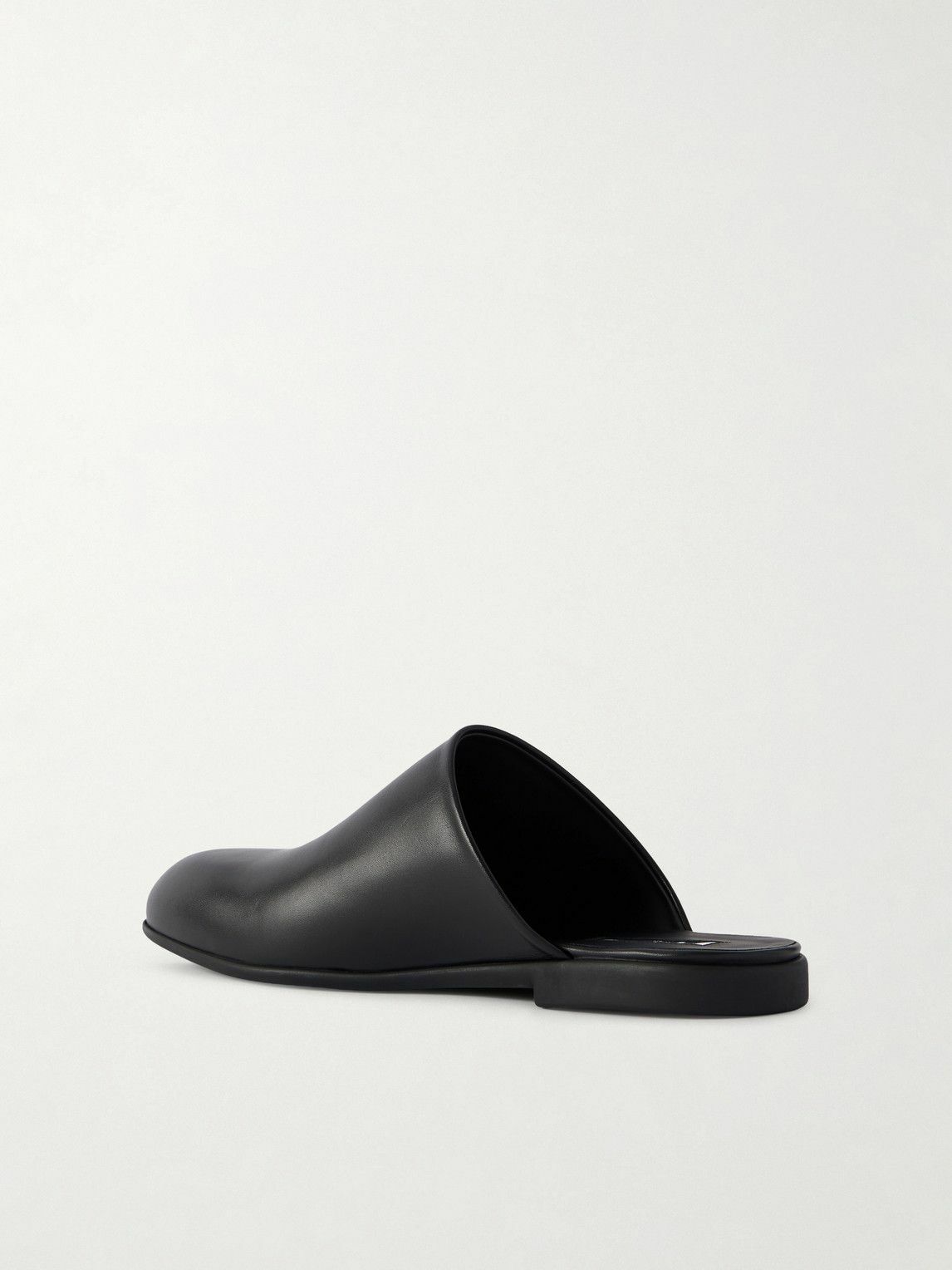 Jil Sander - Sabot Leather Mules - Black Jil Sander