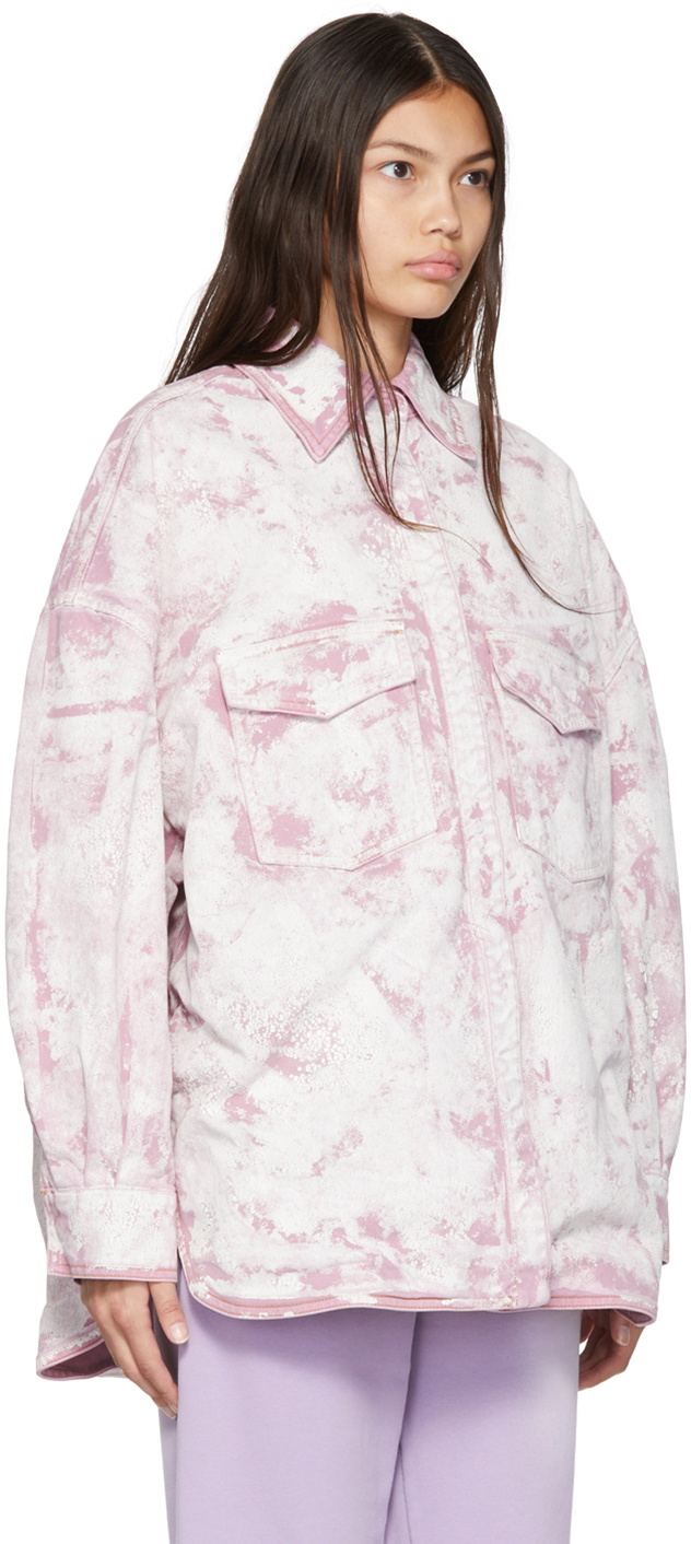 The Attico Pink Painted Jacket