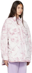 The Attico Pink Painted Jacket