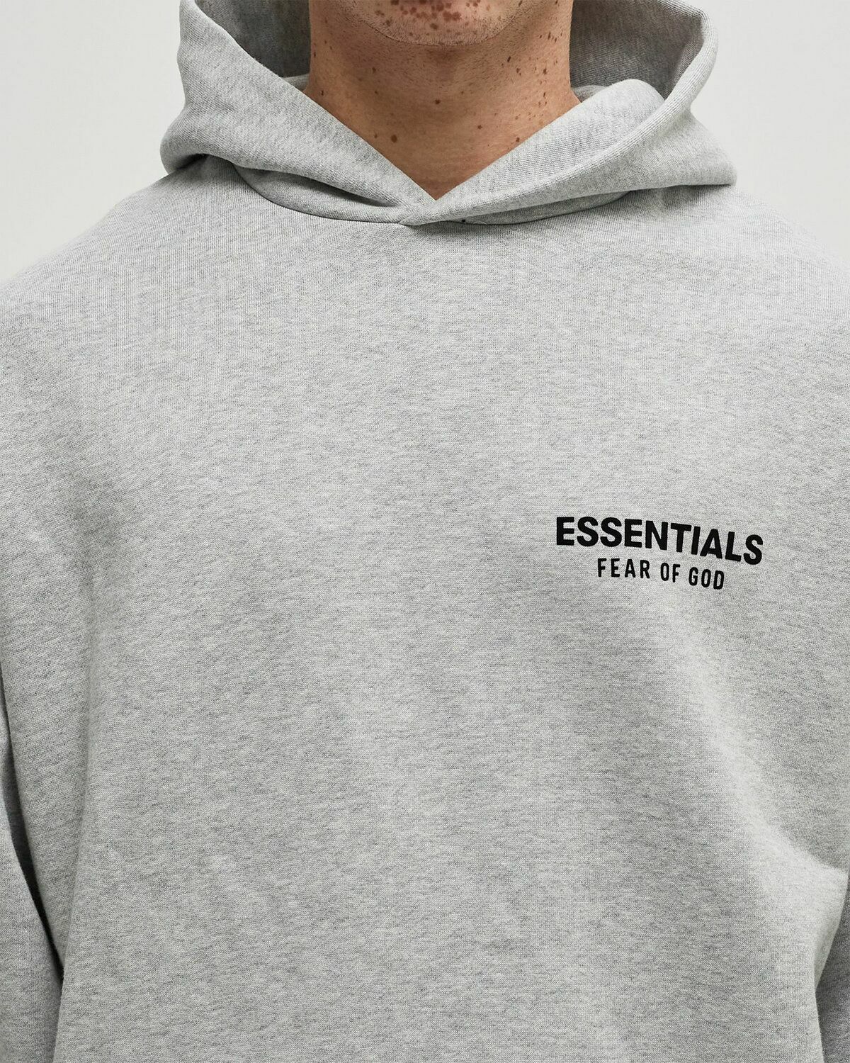 Fear of God Essentials FLEECE HOODIE Grey Mens Hoody Fear Of God Fear of God Essentials FLEECE HOODIE Grey Mens Hoody Fear Of God